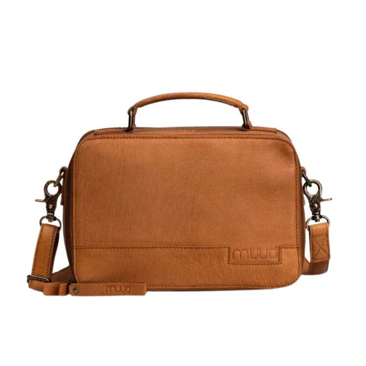 MUUD Lilly Project Bag - bőr kézimunka táska - kötéshez, horgoláshoz - 01