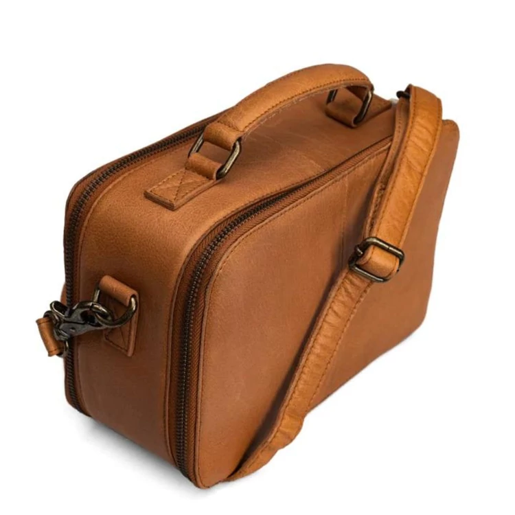 MUUD Lilly Project Bag - bőr kézimunka táska - kötéshez, horgoláshoz - 09