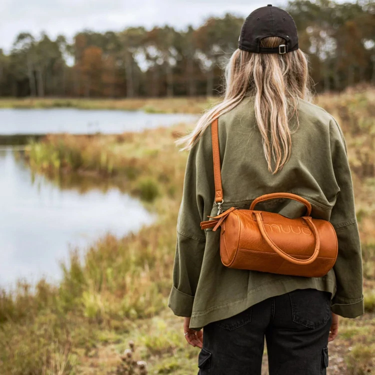 MUUD LDrew Mini Crossbody - bőr kézimunka táska - kötéshez, horgoláshoz