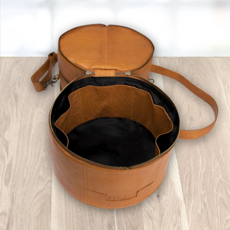 MUUD Bturn Project Bag - bőr kézimunka táska - kötéshez, horgoláshoz, hímzéshez