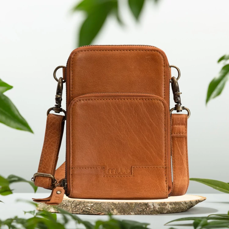 MUUD Dafna Messenger Bag - kézzel varrt eredeti bőr válltáska apró dolgokhoz