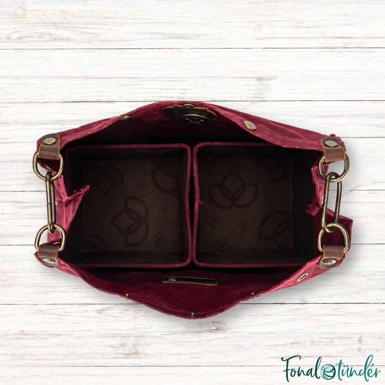 Della Q 3-in-1 Makers Bag Red - Fonaltartó Táska - sötétpiros