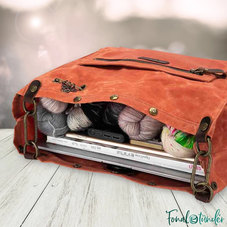 Della Q 3-in-1 Makers Bag Orange - Fonaltartó Táska - narancssárga