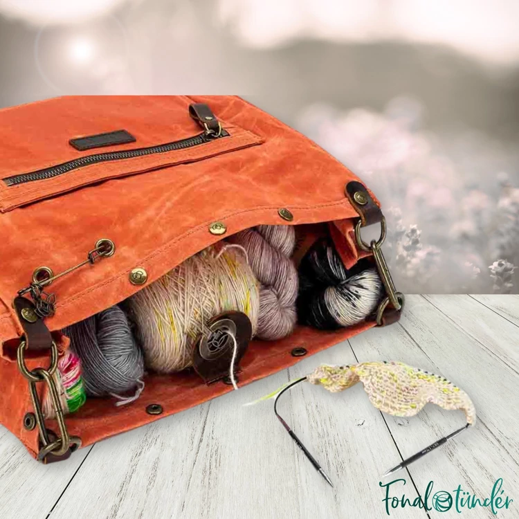 Della Q 3-in-1 Makers Bag Orange - Fonaltartó Táska - narancssárga