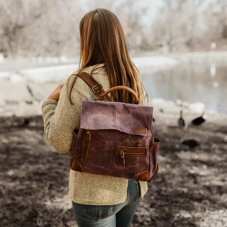 Della Q 3-in-1 Makers backpack Midi - Red - Fonaltartó Táska - sötétpiros