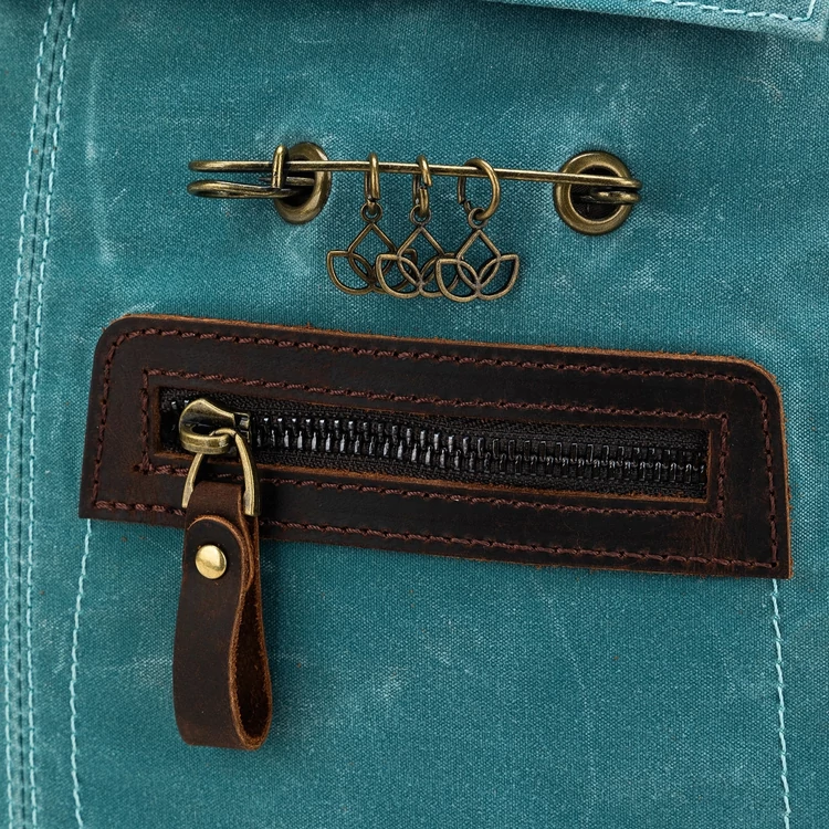 Della Q Makers Midi Backpack Teal - Fonaltartó Táska - Türkiz