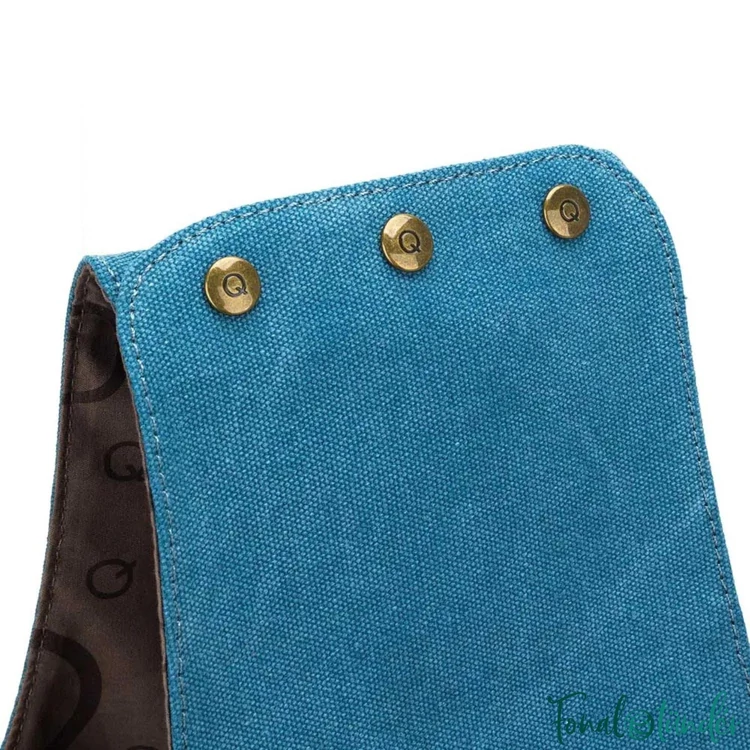 Della Q Nora Big Bucket Blue project bag - kék fonaltartó táska