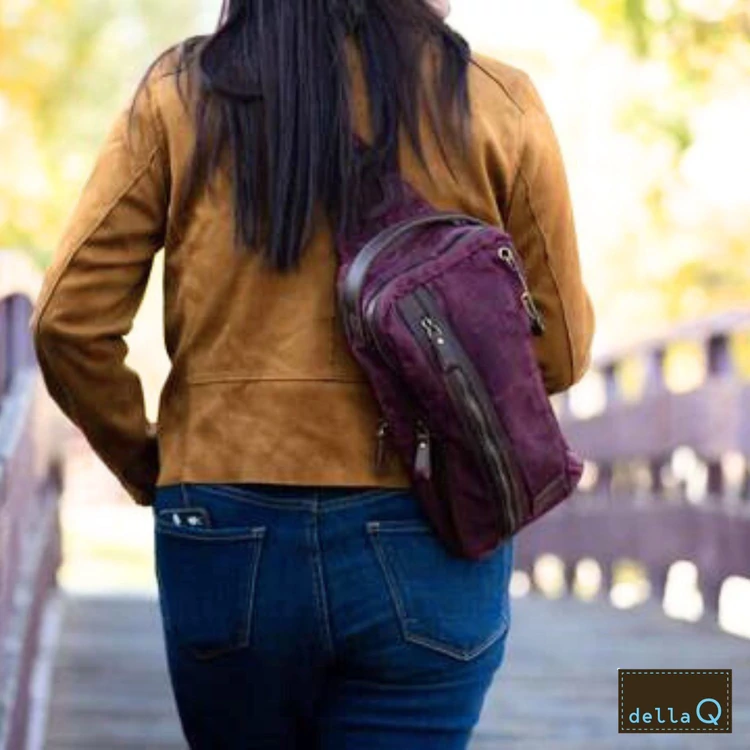 Della Q Mini Messenger Bag Gray - Fonaltartó Válltáska - Világos Szürke - 04