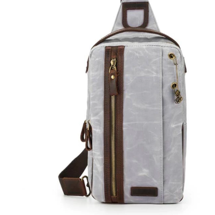 Della Q Mini Messenger Bag Gray - Fonaltartó Válltáska - Világos Szürke - 05