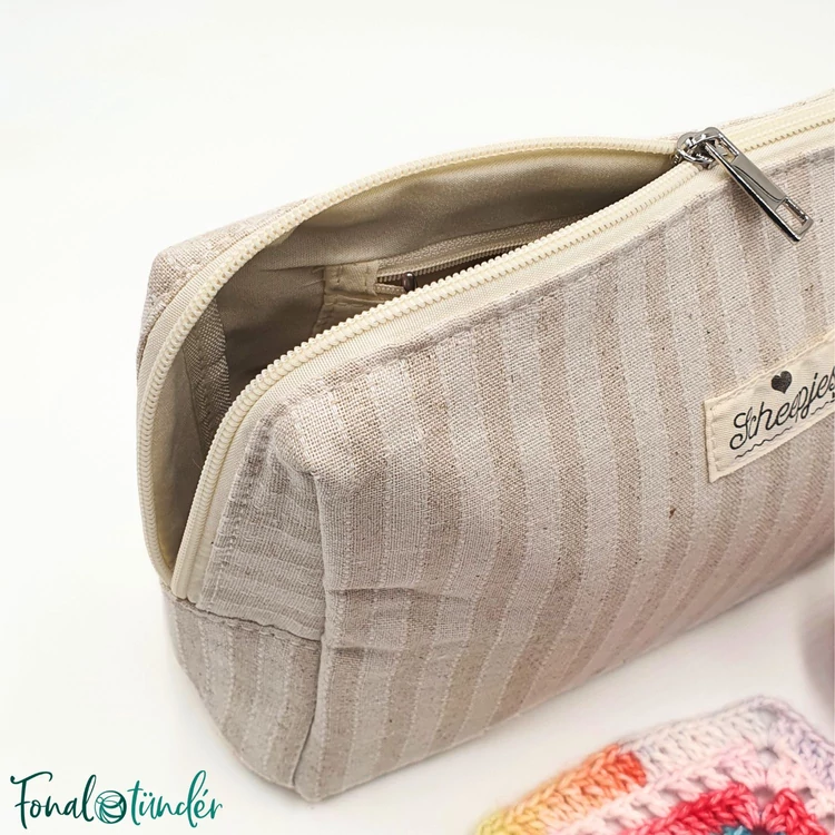 Scheepjes Project Bag - Fonaltartó vászon táska - neszesszer