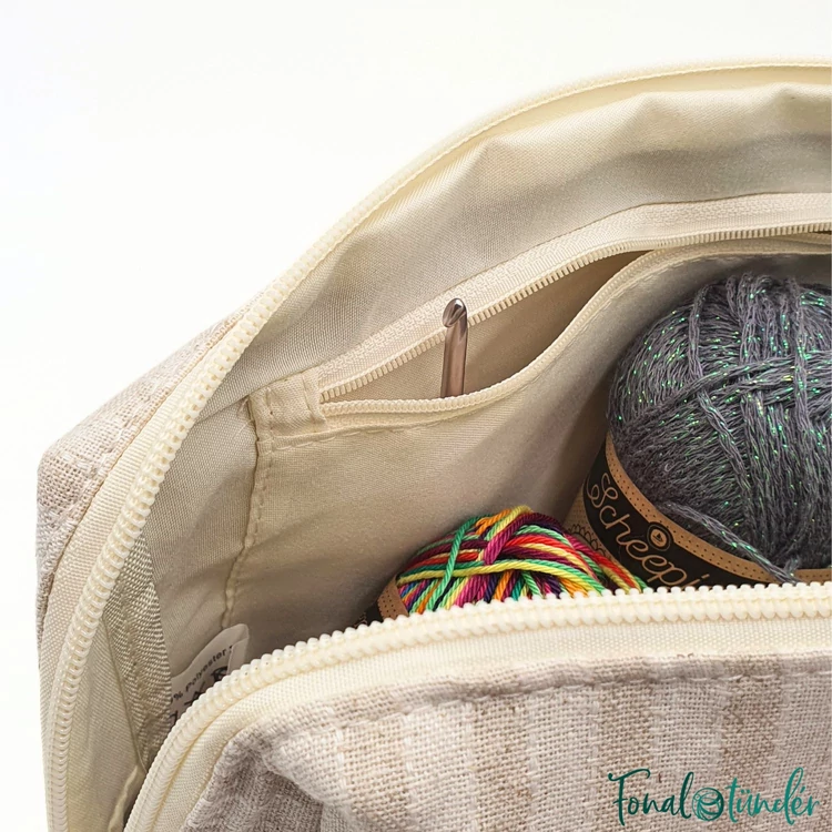 Scheepjes Project Bag - Fonaltartó vászon táska - neszesszer