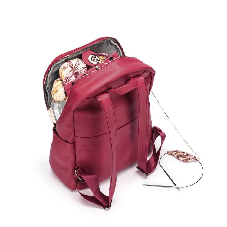 Namaste Makers Backpack - Luxus Fonaltartó Hátizsák - raspberry - málnapiros - 03