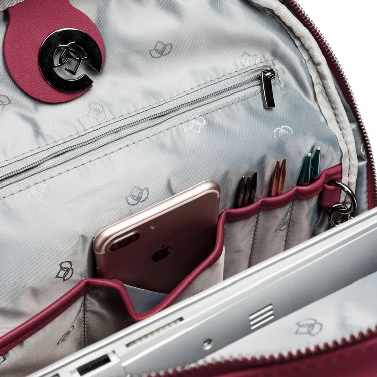 Namaste Makers Backpack - Luxus Fonaltartó Hátizsák - raspberry - málnapiros - 10