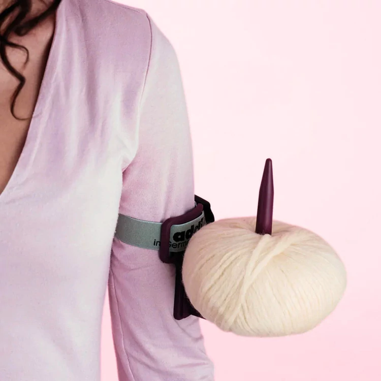 Addi YarnArm - yarn holder - karon hordható fonaltartó - lila