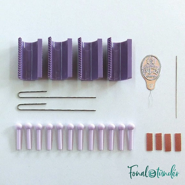 Clover Beading Loom - gyöngyszövő készlet - medál, fülbevaló, karkötő készítéséhez  - 06