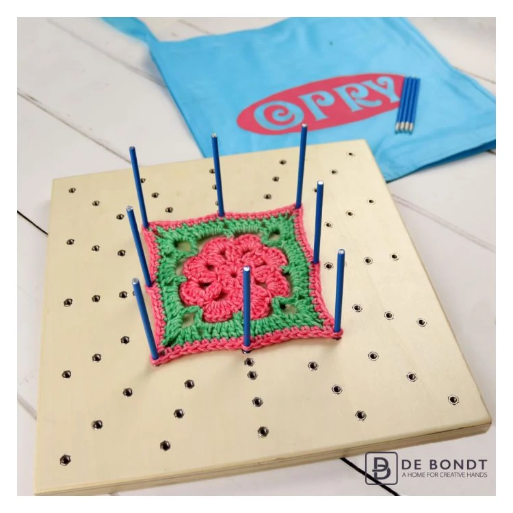 Opry kétoldalas fa blokkoló tábla - horgoláshoz - Wooden Blocking Board