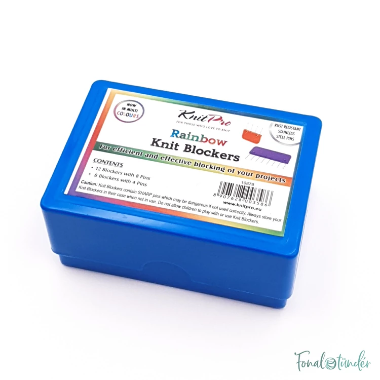 KnitPro Knit Blockers - Kötés és Horgolás Kitűző Tű Szett - Rainbow - 20db-os