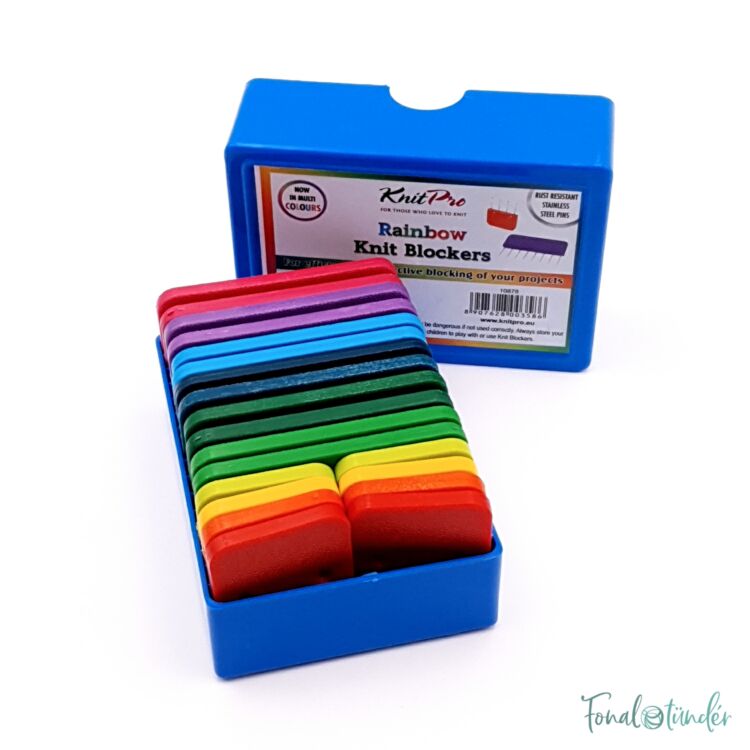 KnitPro Knit Blockers - Kötés és Horgolás Kitűző Tű Szett - Rainbow - 20db-os