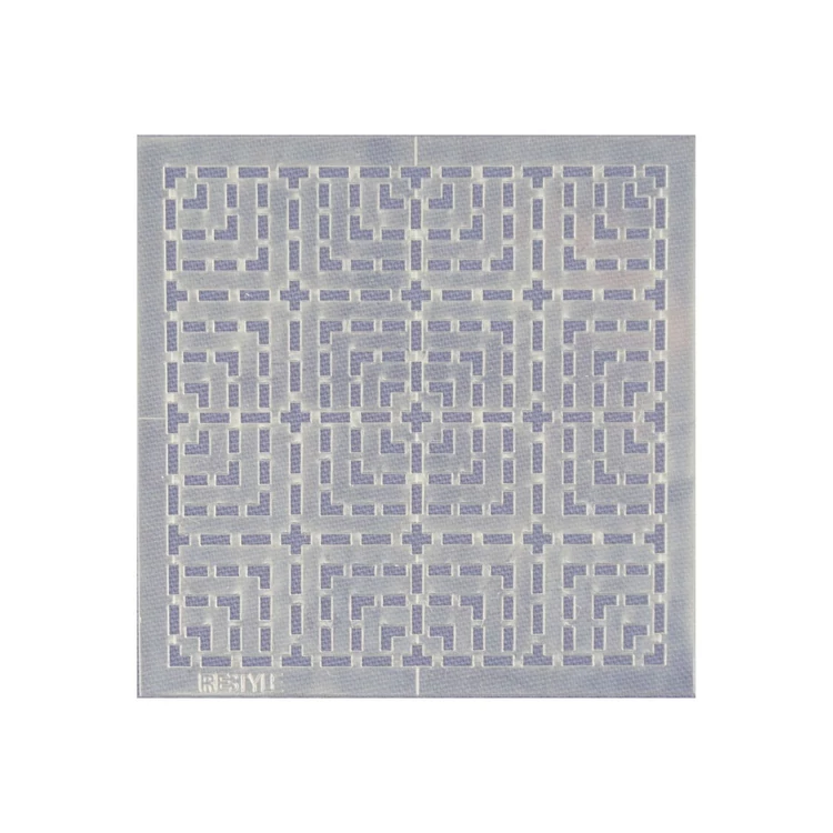 Restyle Sashiko Template - Squares- sashiko hímzés sablon - Négyzetek