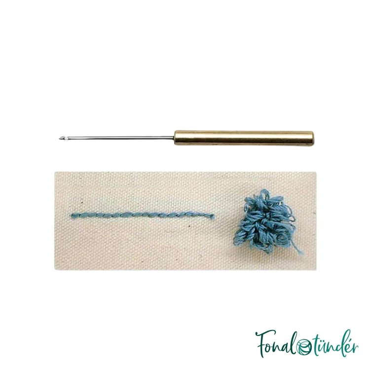 Clover - Hímzőtoll készlet vékony fonalhoz - Punch needle set - thin - 04