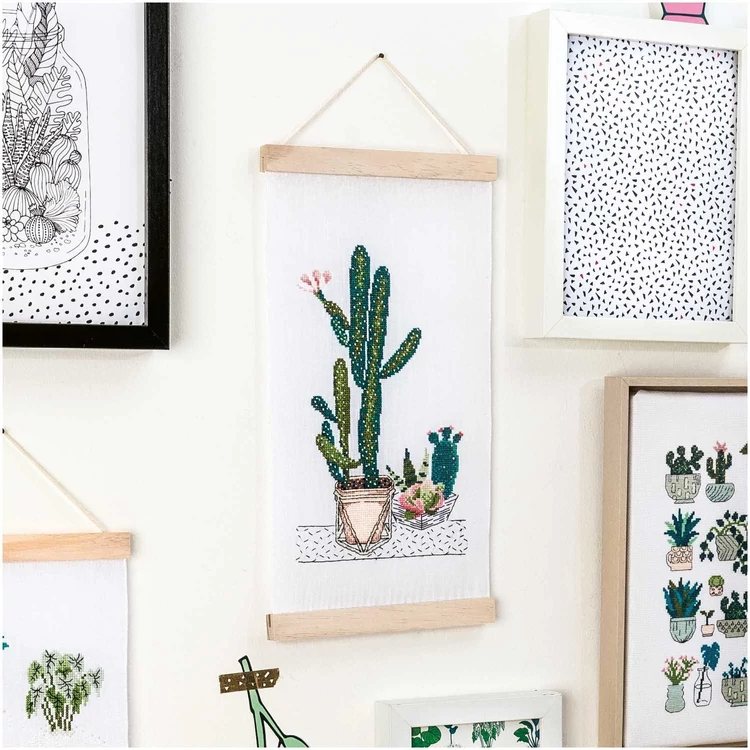 Rico poster hanging rail - for embroidery - poszter akasztó fa sín - hímzésekhez -20cm