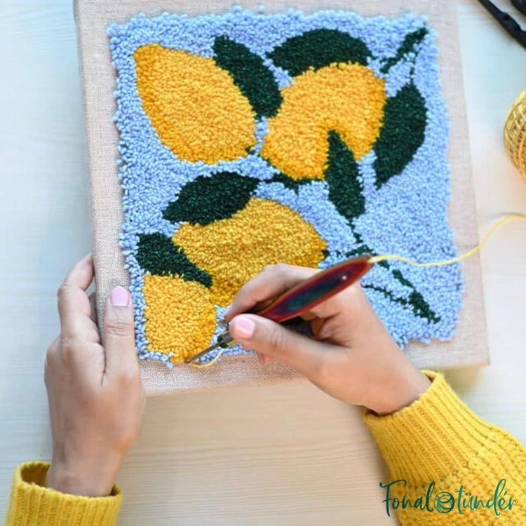 KnitPro Punch Needle Set - Vibrant - Hímzőtoll készlet - élénk színekben - 05