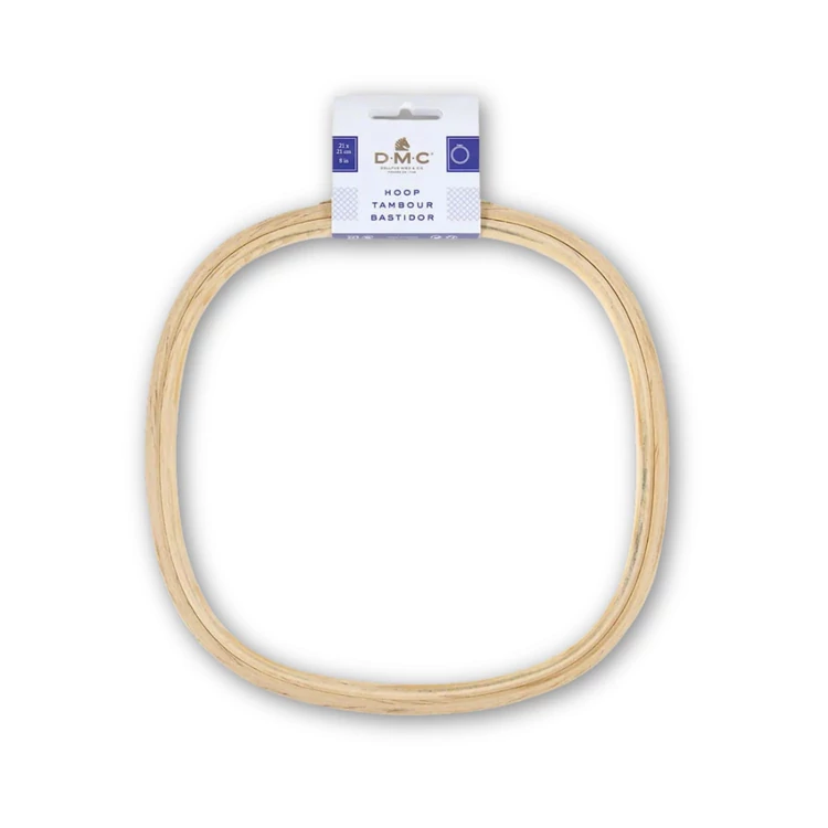 Dmc Wooden Embroidery hoop - Square - 21cm - bükkfa Hímzőkeret