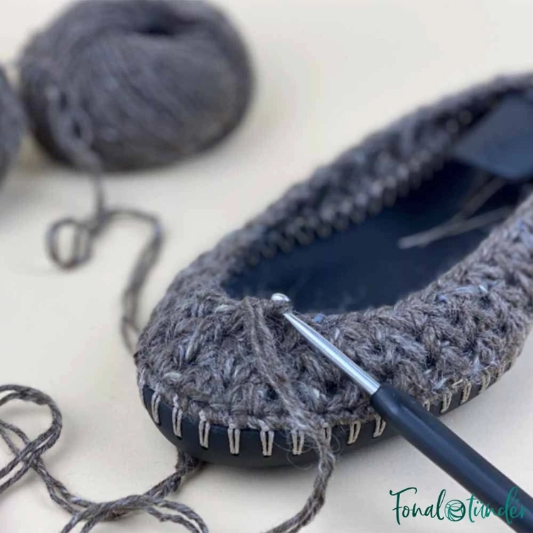 Botties Basic Soles papucs talp - horgoláshoz, kötéshez - knitting, crocheting - 37-38 - 01