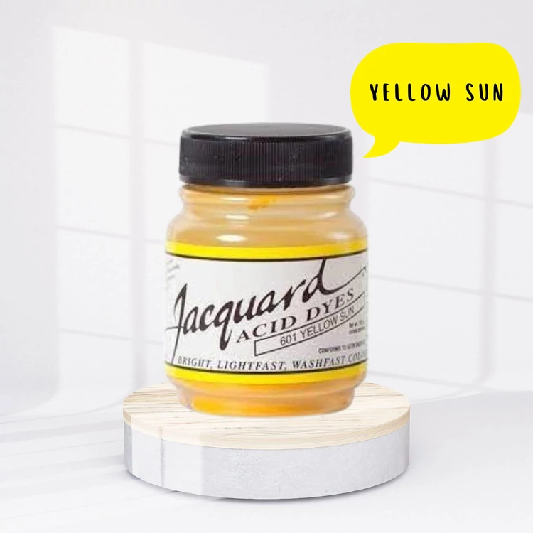 Jacquard Acid dye - 601 Sun Yellow - napsárga textil és fonal festék