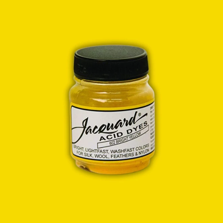 Jacquard Acid dye - 602 Bright Yellow - sárga textil és fonal festék