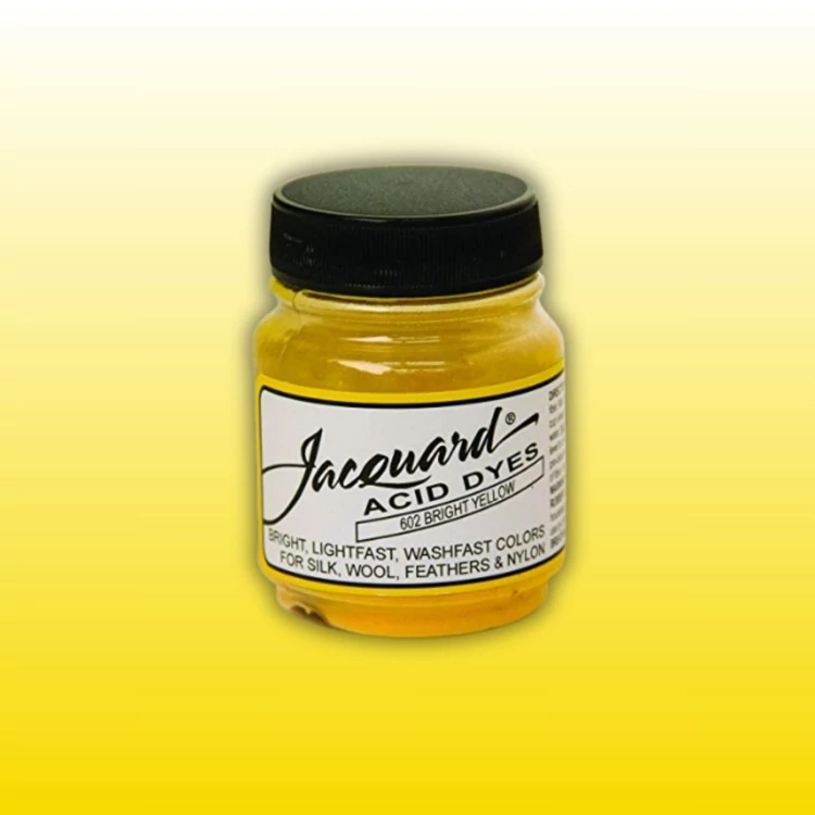Jacquard Acid dye - 602 Bright Yellow - sárga textil és fonal festék