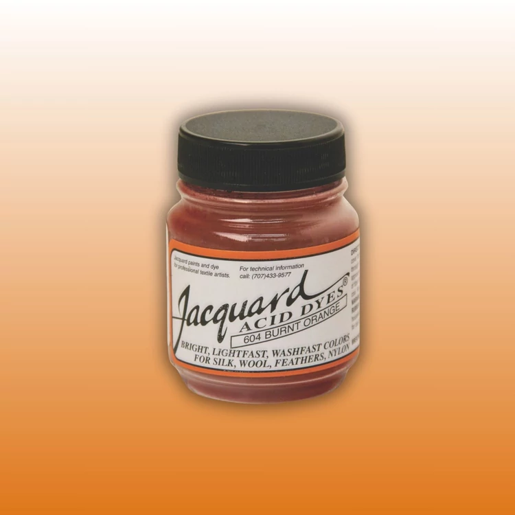 Jacquard Acid dye - 604 Burnt Orange - narancssárga textil és fonal festék