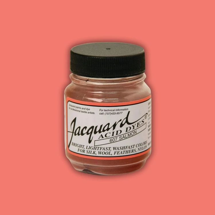 Jacquard Acid dye - 607 Salmon - lazacrózsaszín textil és fonal festék