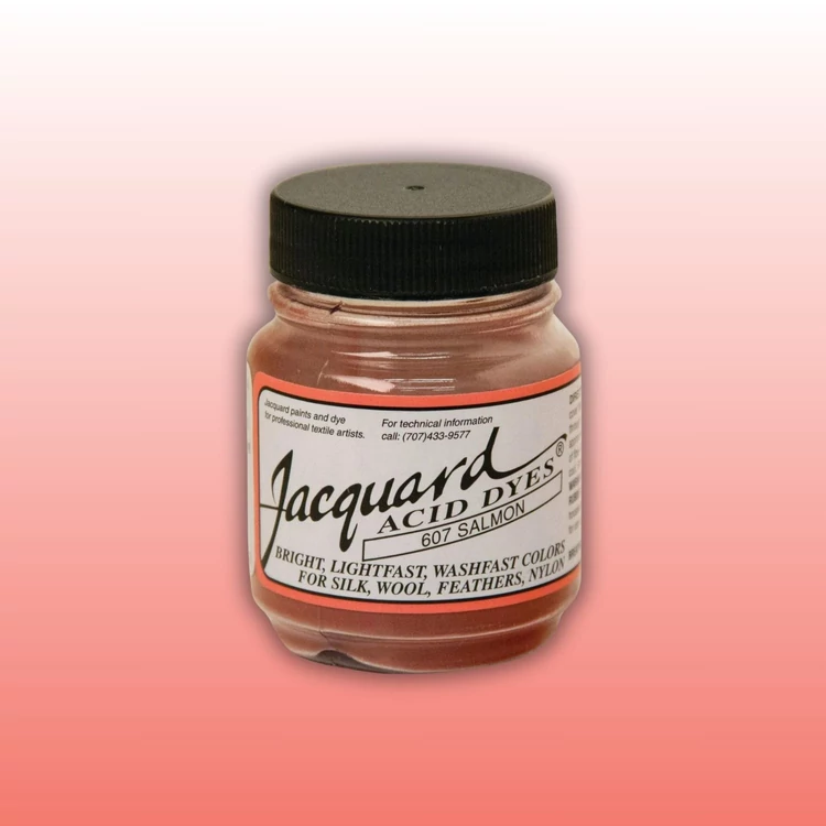 Jacquard Acid dye - 607 Salmon - lazacrózsaszín textil és fonal festék