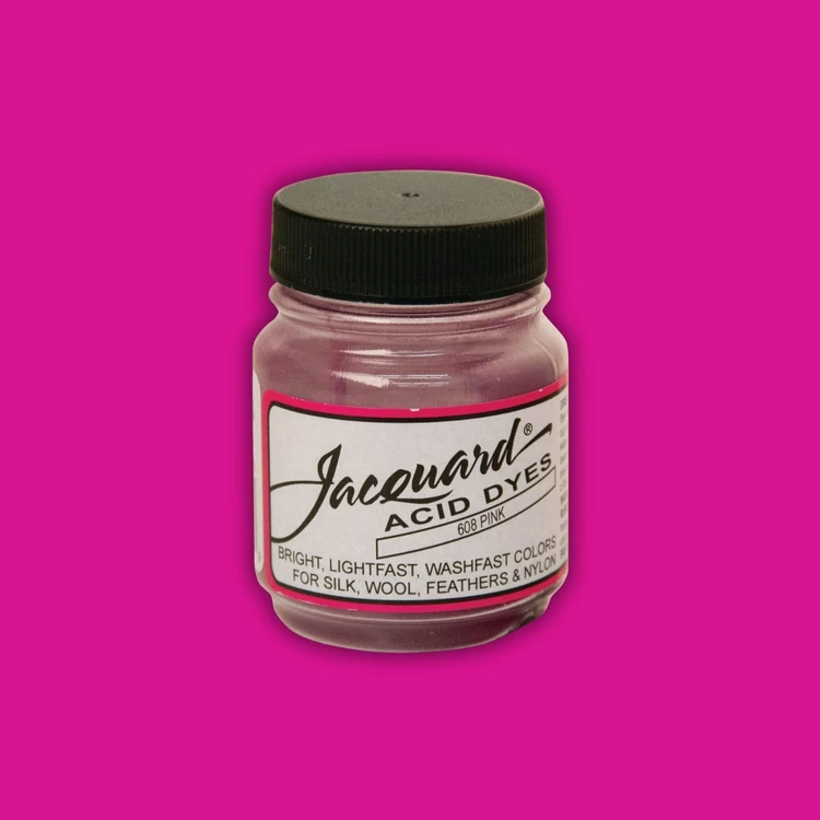 Jacquard Acid dye - 608 Pink - élénk rózsaszín textil és fonal festék