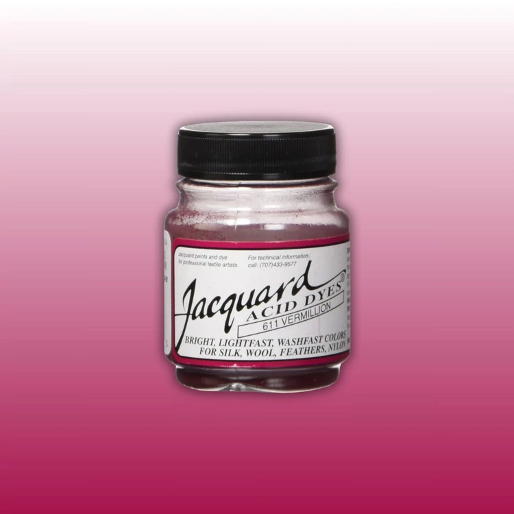 Jacquard Acid dye - 611 Vermillion - lilás vörös textil és fonal festék