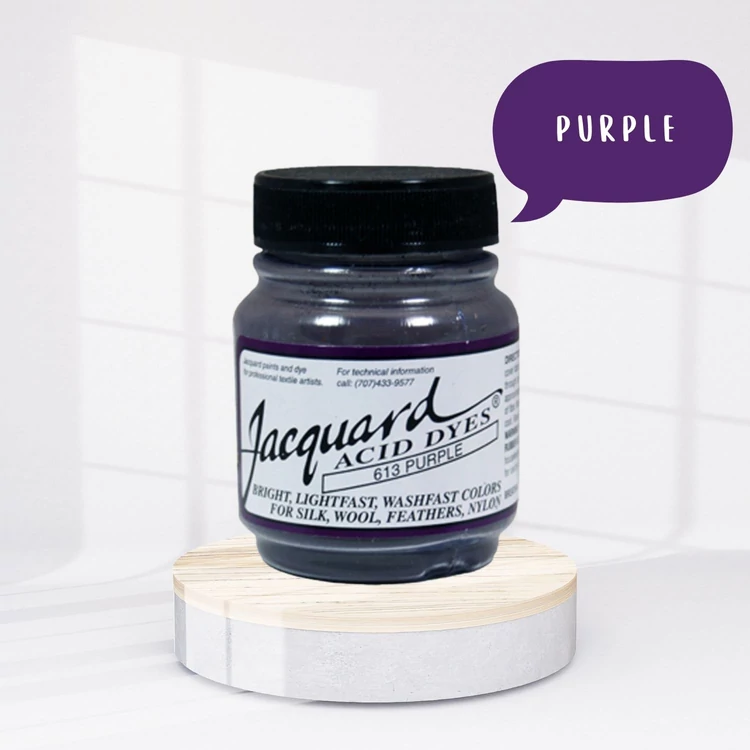 Jacquard Acid dye - 613 Purple - mély lila textil és fonal festék