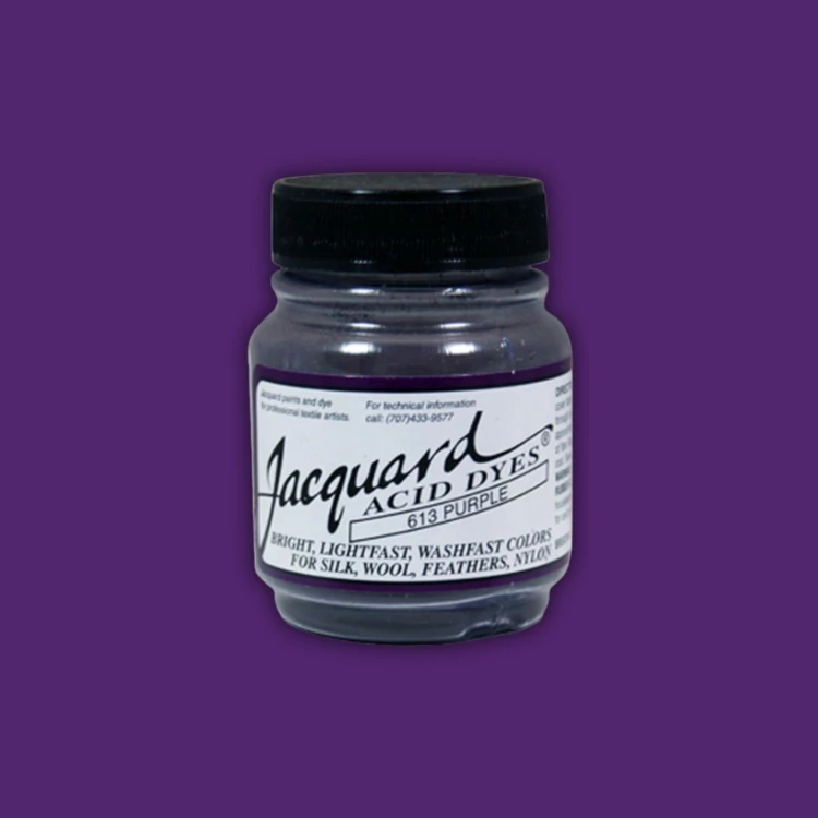 Jacquard Acid dye - 613 Purple - mély lila textil és fonal festék