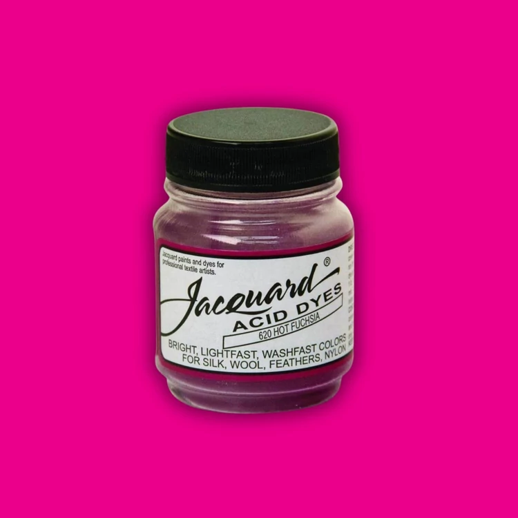 Jacquard Acid dye - 620 Hot Fuchsia - fukszia rózsaszín textil és fonal festék