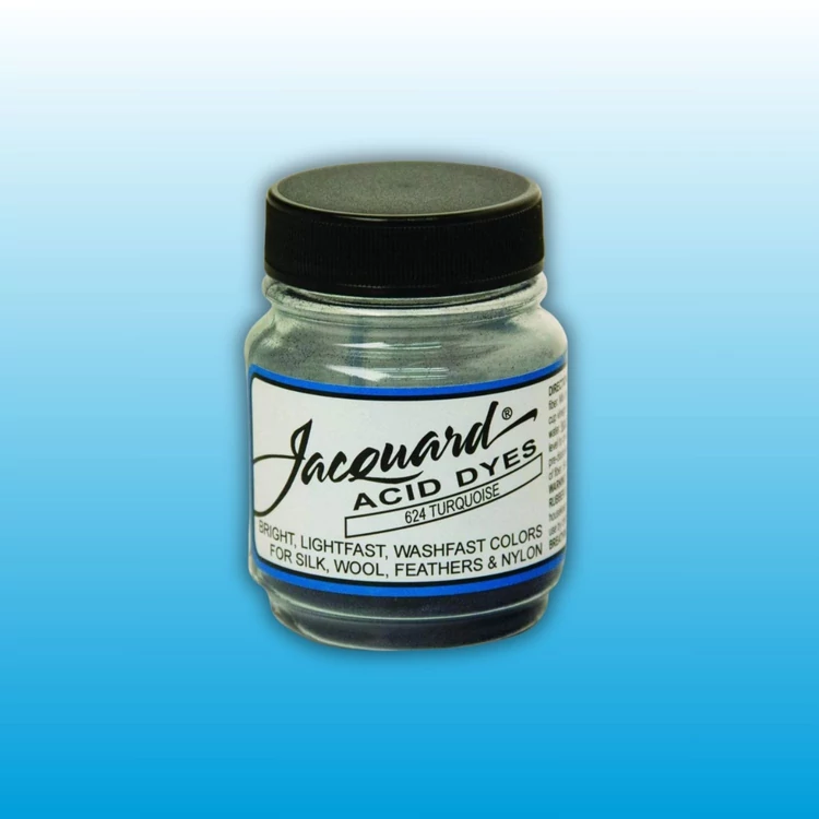 Jacquard Acid dye - 624 Turquoise blue - türkiz kék textil és fonal festék