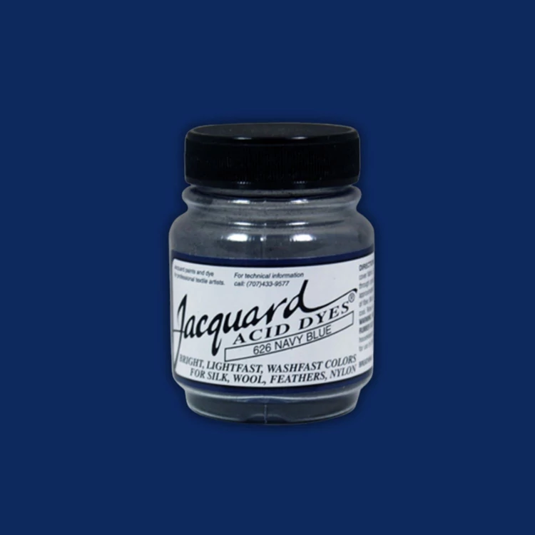 Jacquard Acid dye - 626 Navy Blue - sötét tengerész kék textil és fonal festék