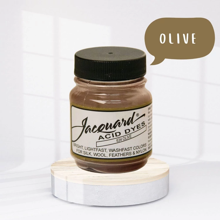 Jacquard Acid dye - 634 Olive brown - zöldes barna textil és fonal festék