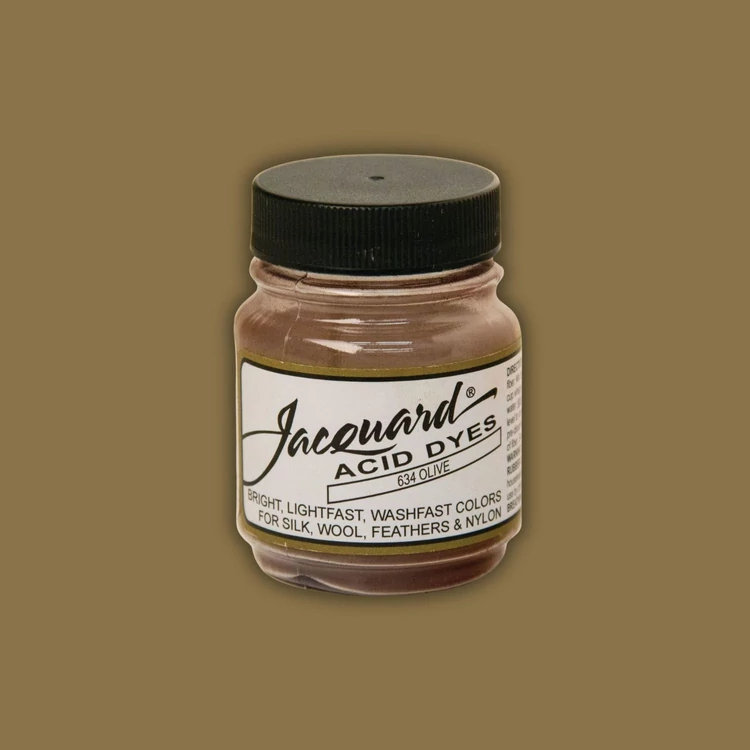 Jacquard Acid dye - 634 Olive brown - zöldes barna textil és fonal festék