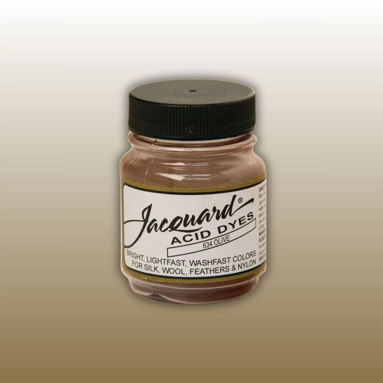 Jacquard Acid dye - 634 Olive brown - zöldes barna textil és fonal festék