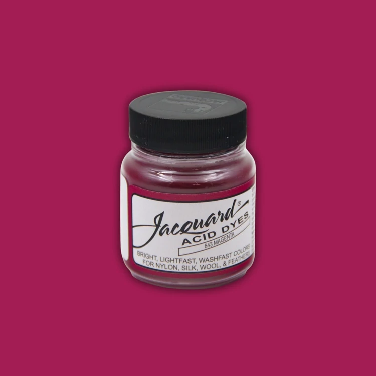Jacquard Acid dye - 643 Magenta - élénk rózsaszín és fonal festék