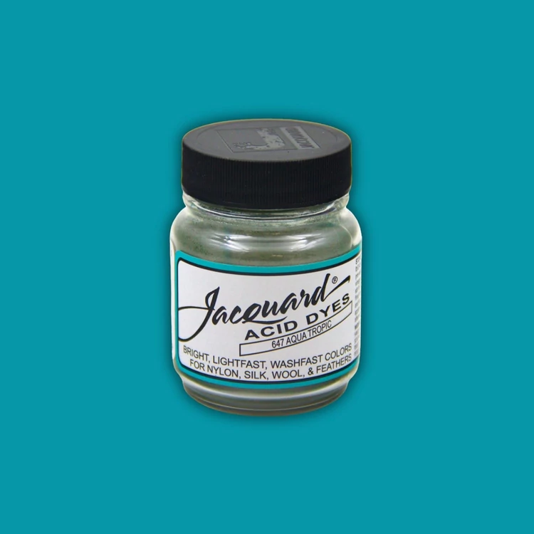 Jacquard Acid dye - 647 Aqua Tropic - türkiz textil és fonal festék