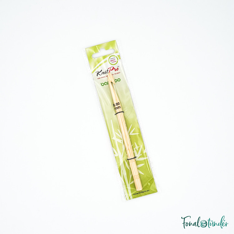 KnitPro Bamboo - bambusz horgolótű - 8mm