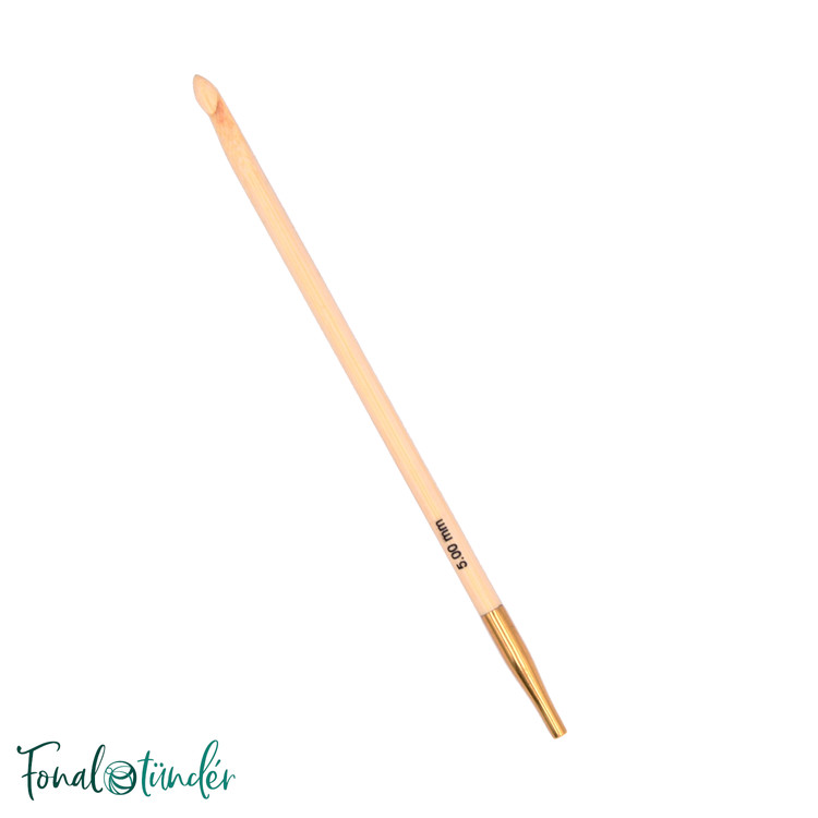 KnitPro Bamboo - tuniszi horgolótű - 5mm