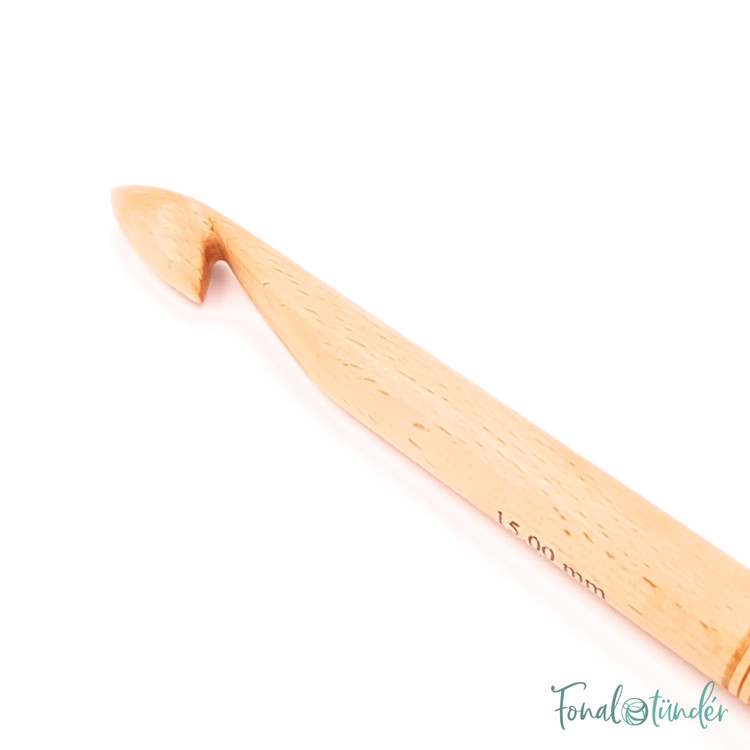 KnitPro Basix Birch - nyírfa horgolótű - 18mm