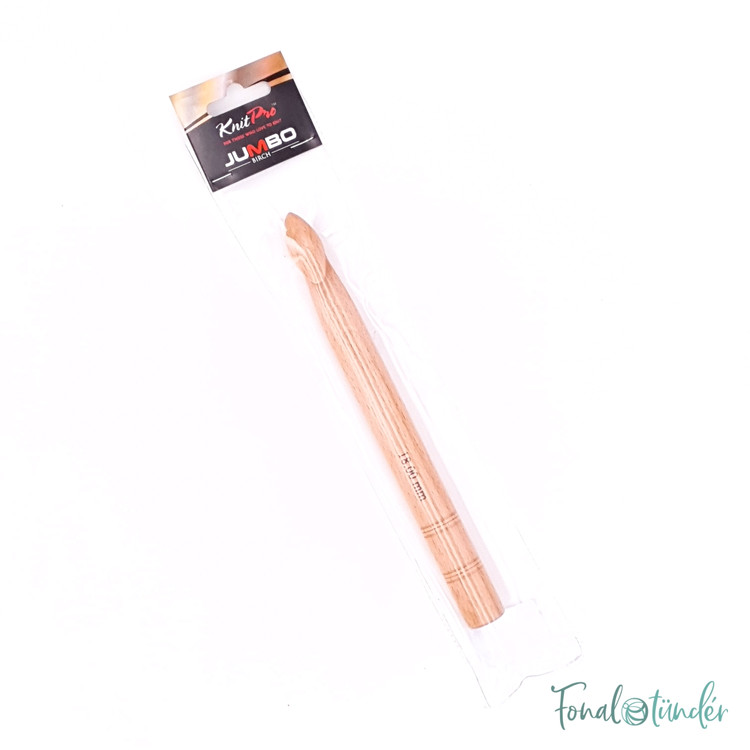 KnitPro Basix Birch - nyírfa horgolótű - 18mm